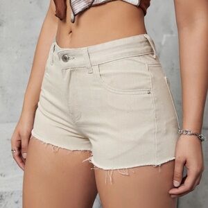 Brand New Khaki Jean Shorts from Shein
